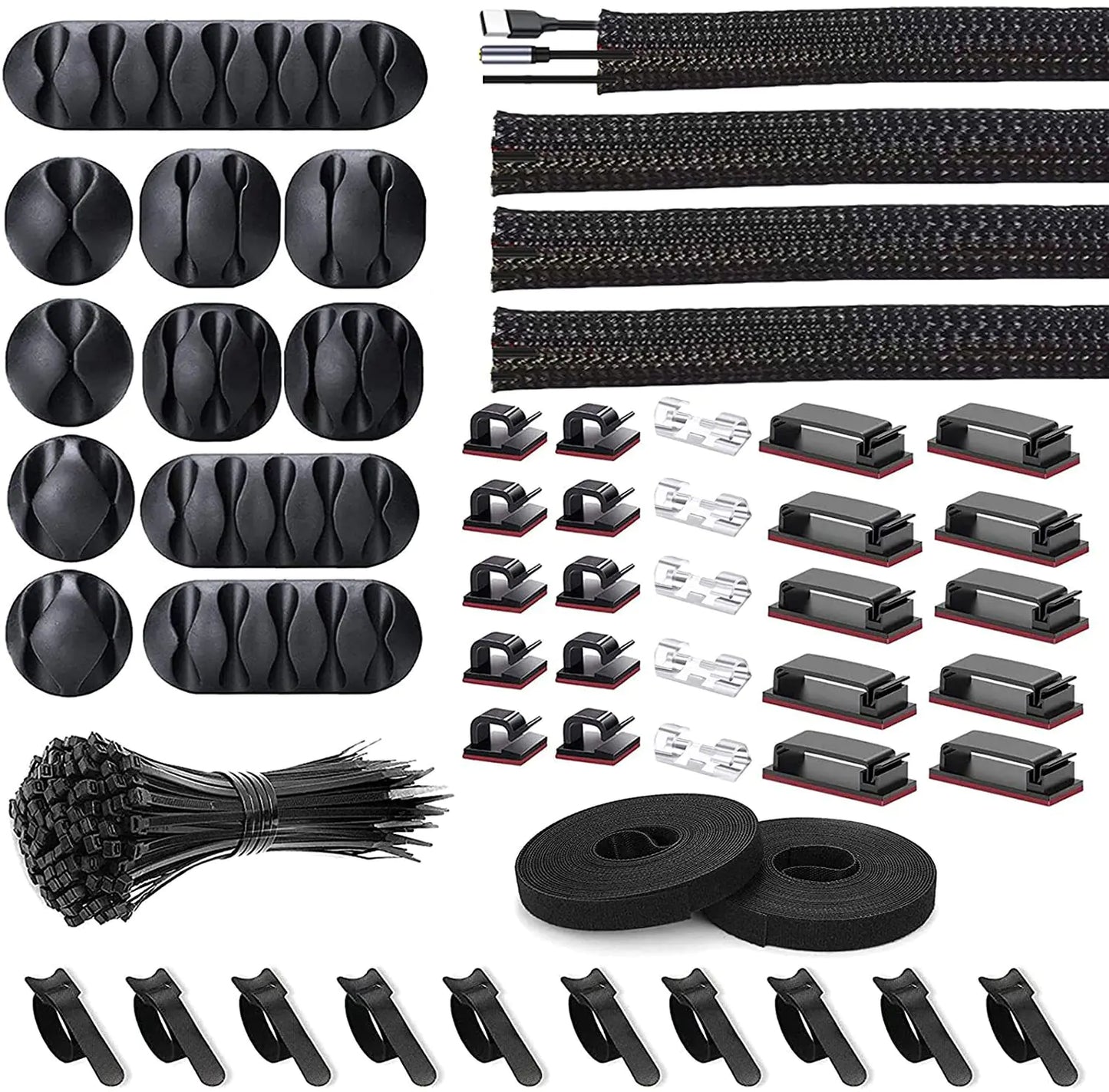 Silicone Cable Organizer Set