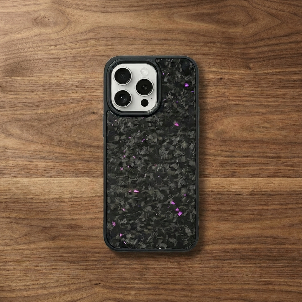 Carbon Fiber Forged Grain Phone Case